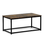 Stůl konferenční, 90x48x41 cm, MDF, dekor staré dřevo, černý kov