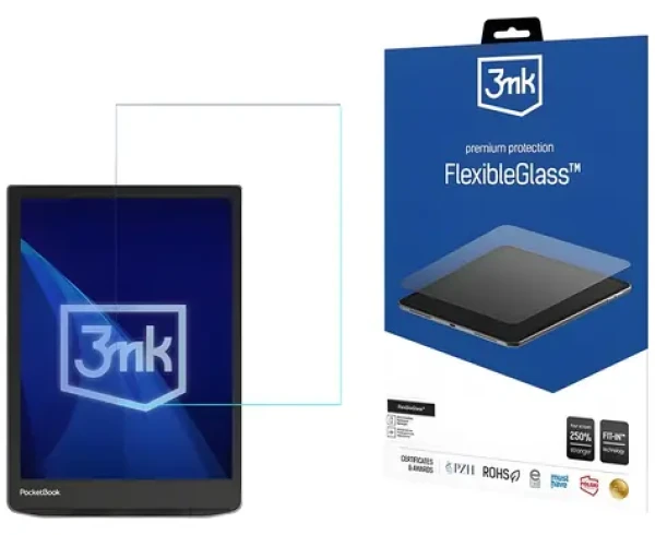 3mk FlexibleGlass PocketBook InkPad Color 3 7,8" / Hybridní sklo / Antimikrobiální
