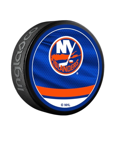 Inglasco / Sherwood Puk New York Islanders Reverse Retro Jersey Souvenir Collector Hockey Puck