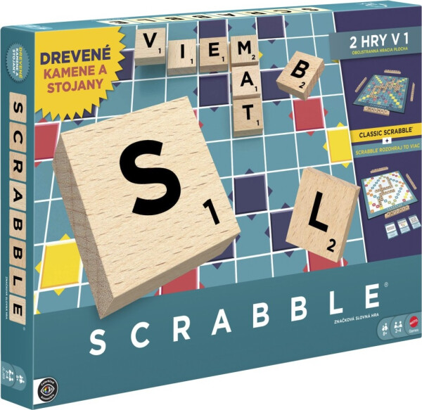 Scrabble dřevěná edice sk