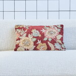 House Doctor Bavlněný povlak na polštář Nica 50 × 30 cm, červená barva, textil