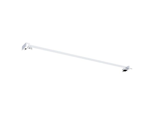 Erga Paris, rohová vzpěra pro sprchové zástěny o tloušťce skla 6/8/10 mm, délka 45cm, bílá matná, ERG-V02-PARIS-BAR45-WH