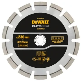 DeWalt Diamantový řezný kotouč na tvrdé materiály / Řezný kotouč / 230x22,23 mm / Mokré i suché řezání (DT20466)