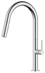 NOVASERVIS - Dřezová teleskopická baterie se sprškou Liquid, chrom BLQ8