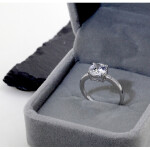 LUNICA Stříbrný zásnubní prsten PAPRSEK Velikost prstenu: 10 (EU: 62-64) 0544_10