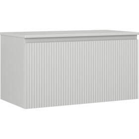 MEXEN/S - Rivel koupelnová skříňka pod umyvadlo 90 cm s deskou, 1 šuplík, reliéf , šedá mat 91A20-09047-1-BFC62