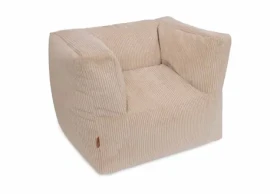 Jollein Křeslo dětské Beanbag Corduroy Natural / od 12 měsíců (028-543-68045)