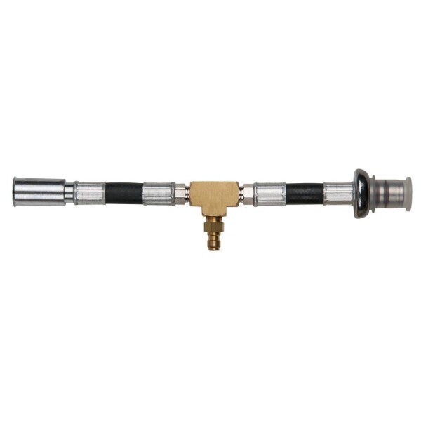 KS Tools 150.2364 Manometr s 1/4 přípojkou na hadici pro univerzální použití s vysokotlakými hadicovými přípojkami 3/8 a 5/16