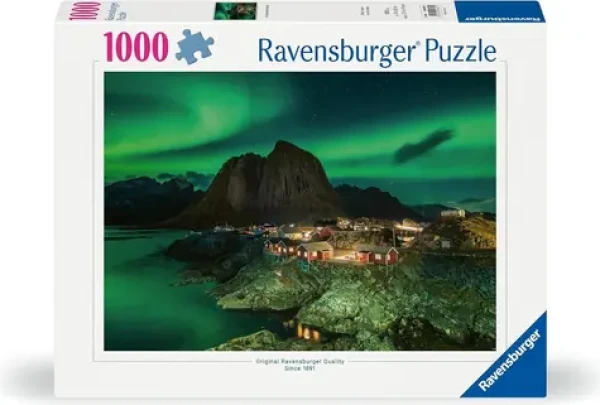 Ravensburger Puzzle Polární záře nad Hamnoy