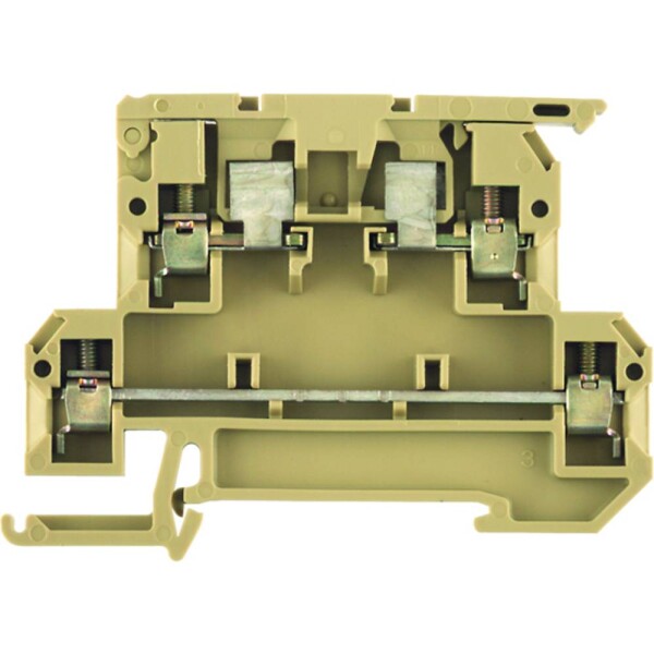 Weidmüller 9503310000 jisticí řadová svorka šroubovací béžová, žlutá 50 ks