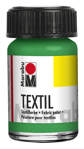 Barva na textil Marabu Textil 15 ml - zelená světlá 062