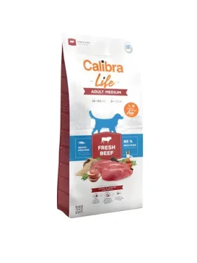 Calibra Life Adult Medium Fresh Beef / Granule pro psy / hovězí / střední plemena / 12 kg