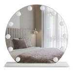 REA - Zrcadlo LED HOLLYWOOD White 50 cm HOM-12016