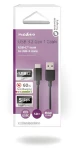 Nedis USB-A - USB-C černá / Datový kabel / USB 3.2 Gen 1 / 60 W / 5 Gbps / 1 m (CCGW61600BK10)