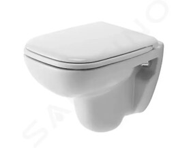DURAVIT - D-Code Závěsné WC, s HygieneGlaze, alpská bílá 22110920002