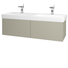 Dřevojas - Koupelnová skříňka VARIANTE SZZ2 130 pro umyvadlo Laufen Pro S - M05 Béžová mat / M05 Béžová mat 196011