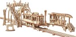 Ugears 3D dřevěné mechanické puzzle Mechanical Town tramvajová linka