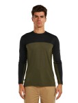 Pánské merino triko s dlouhým rukávem ICEBREAKER Mens 125 Cool-Lite Sphere LS Tee CB, Dark Loden/Black/Cb velikost: S