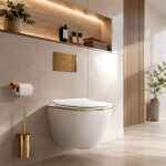 REA - Závěsná WC mísa Carlo Mini Tornado NF GOLD EDGE REA-C6806