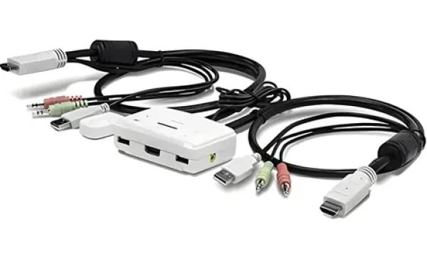 TRENDnet TK-215i bílá / KVM přepínač / 2 porty / HDMI / Full HD 1080p (TK-215I)