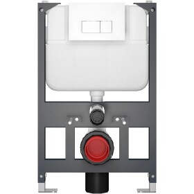 CERANO Modul nízký pro WC závěsné Prime - předstěnová instalace/sádrokarton - 52,5x80 cm