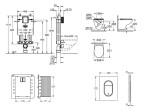 GROHE - Uniset Set předstěnové instalace, klozetu, sedátka SoftClose a tlačítka Arena Cosmopolitan S, Cool Sunrise SANI15BB4105