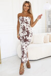 Dámské šaty 611-1 SAVANNAH - Numoco basic krémová Univerzální