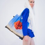 Skládací nákupní taška LOQI SALVADOR DALI Meditative Rose