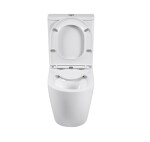 Erga Siena, WC kombi mísa 620x365x820 mm, Rimless + toaletní sedátko, bílá lesklá, ERG-V03-SIENA-RIM-WH