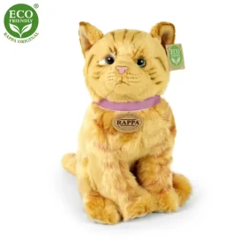 Eco-Friendly Kočka hnědá mourovatá sedící 25 cm