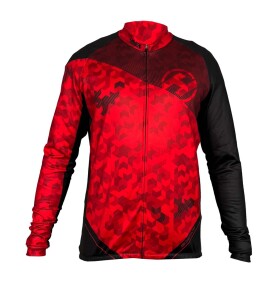Dres zateplený HAVEN STRATO men red, velikost M (Zateplený dres)