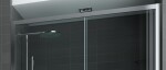 FORTE - Sprchové dveře ESSENCE N2FS - Barva rámu - Hliník ossidato, Rozměr A - 170 cm, Výplň - Čiré bezpečnostní sklo - 6 mm BEN25A1