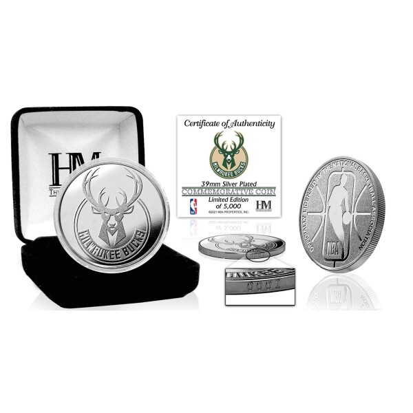 Mince Milwaukee Bucks NBA Team Silver