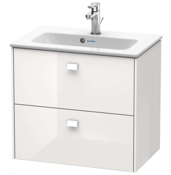 DURAVIT - Brioso Umyvadlová skříňka Compact, 55x82x39 cm, 2 zásuvky, lesklá bílá BR411102222