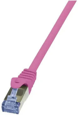 LogiLink růžová / Patch kabel / Cat6a / S/FTP / RJ-45 / AWG 26/7 / 2 m (CQ3059S)
