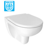 JIKA - LYRA Plus pack, závěsné WC Rimless + sedátko s poklopem slowclose, bílá H8663840000001