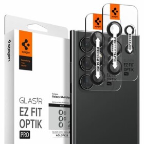Spigen Glass tR EZ Fit Optik Pro ochranné sklo pro Samsung Galaxy S24 Ultra černá 2ks (AGL07425)