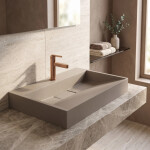 REA - Umyvadlo z litého mramoru GOYA TAUPE 70CM REA-U4414