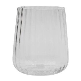 House Doctor Sklenice Rill Clear 450 ml, čirá barva, sklo