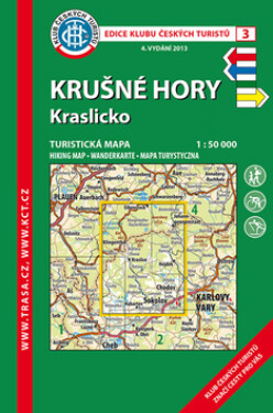 KČT 3 Krušné hory-Kraslicko 1:50T / Turistická mapa, 1. vydání