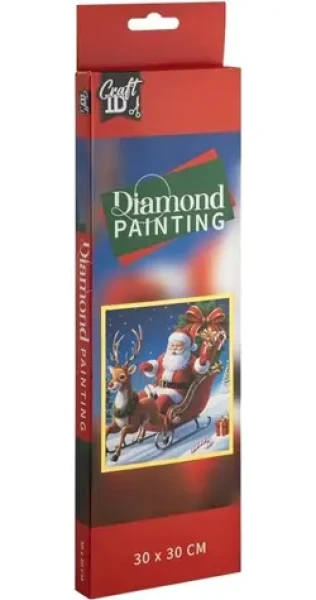 CRAFT ID Diamantové malování Santa 30x30cm