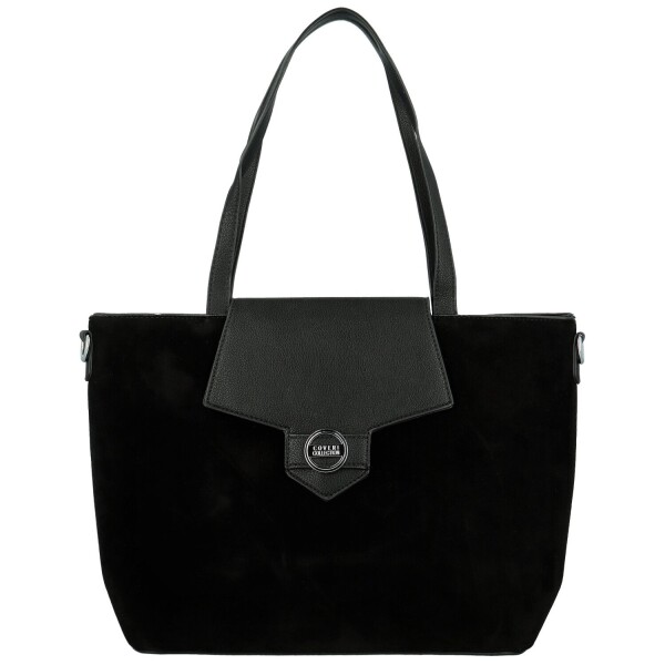 Trendy dámská koženková kabelka na rameno Coveri Hilari, černá