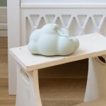 Cam Cam ApS Noční lampička s barevným světlem Cloud Dusty Green, zelená barva, plast