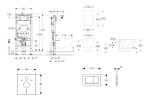 GEBERIT - Duofix Set předstěnové instalace, klozetu Oudee a sedátka softclose, tlačítko Sigma30, chrom SANI11CA1101B