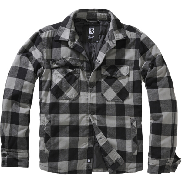 Brandit Bunda Lumberjacket černá | antracitová 3XL