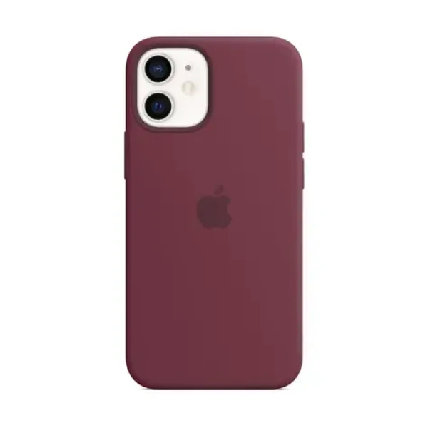 Apple iPhone 12 mini Silicone Case with MagSafe Plum MHKQ3ZM/A