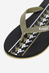 Pantofle Kappa 371G1LW Green Military - Black - White Syntetický materiál