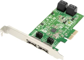 Dawicontrol DC-624e R2 / Řadič / PCIe x2 / 4x SATA III / 2x eSATA / RAID 0,1,5,10,JBOD (DC-624e RAID R2)