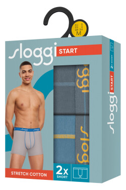 BOXERKY SLOGGI MEN START SHORT 2PACK V011 SMĚS BAREV XL