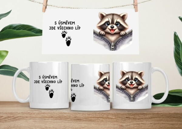 Hrneček čumáček 330ml porcelán Mýval